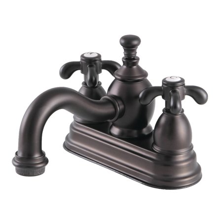 KINGSTON BRASS KS7105TX 4" Centerset Bathroom Faucet, Oil Rubbed Bronze KS7105TX